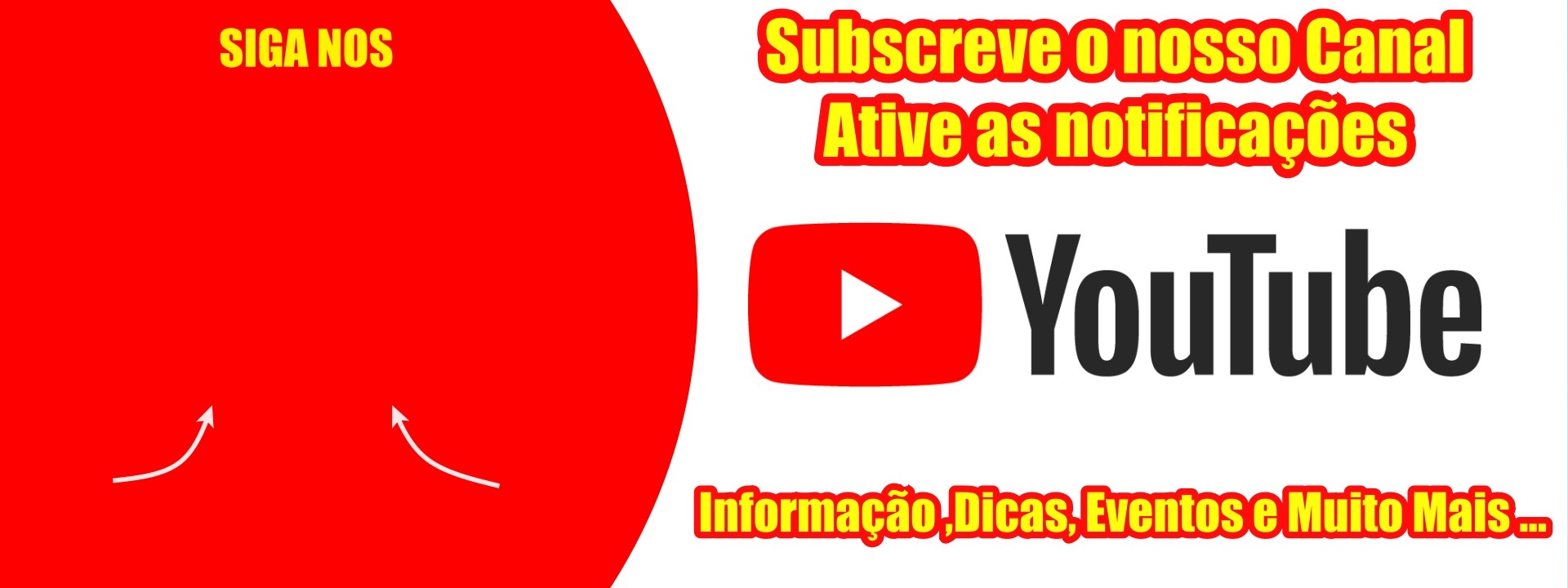 Siga nos no Youtube, lançamentos de produtos, novidades, dicas, eventos e muito mais.